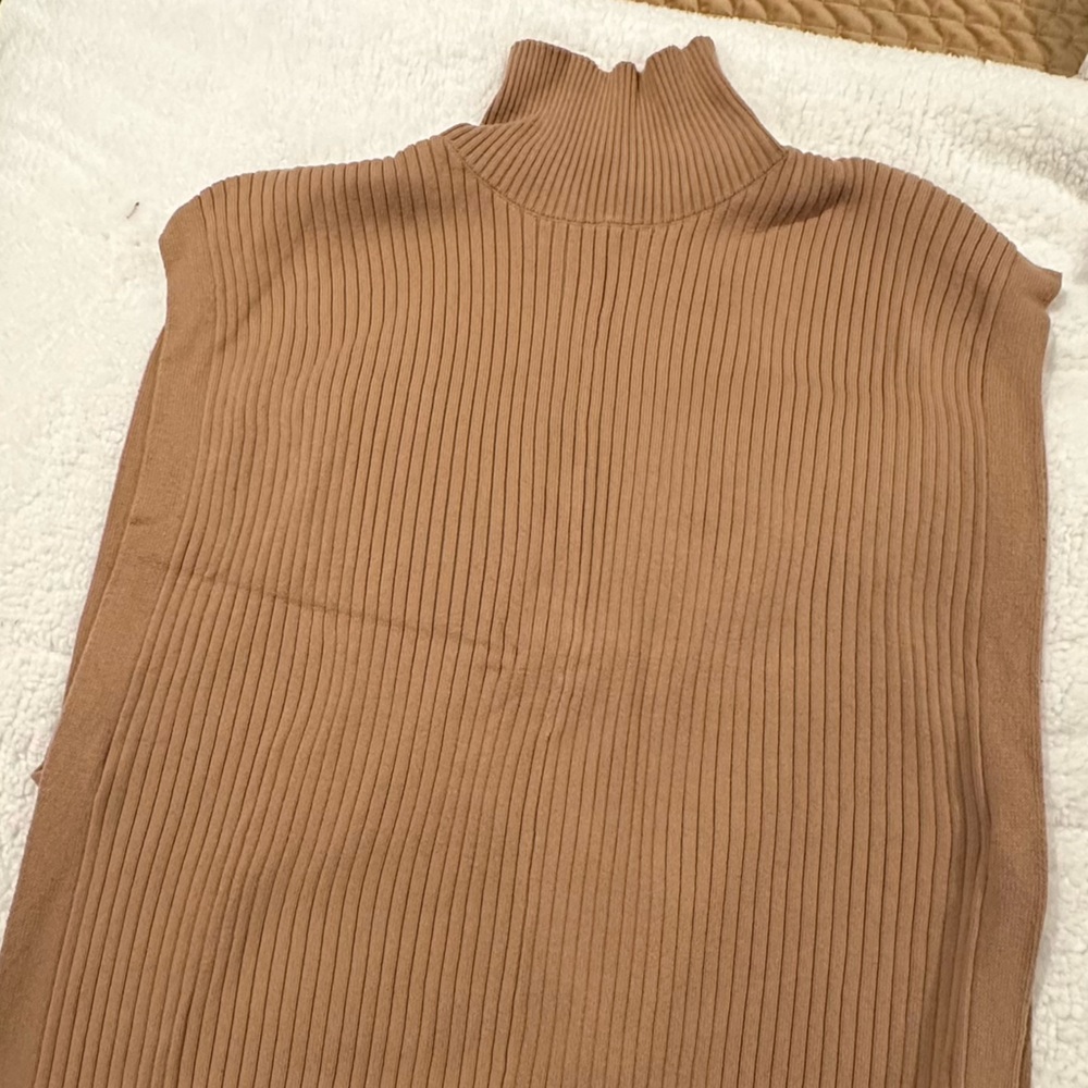 Banana Republic Camel Cowl Neck Tunic Sweater